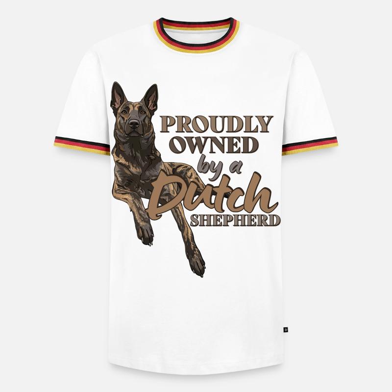 Dutch Shepherd - Dutchie  - Men's Ringer Shirt - white/tricolour