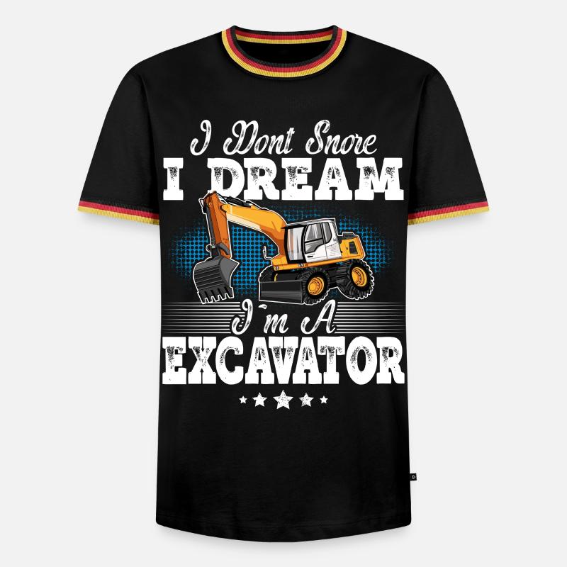 Excavator Operator - Men's Ringer Shirt - black/tricolour