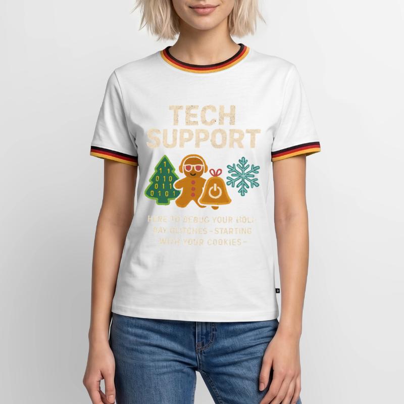 Admin Weihnachtsgeschenk IT Support Debugging Männer Kontrast-T-Shirt