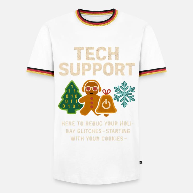 Admin Weihnachtsgeschenk IT Support Debugging - Männer Kontrast-T-Shirt - Weiß/Dreifarbig