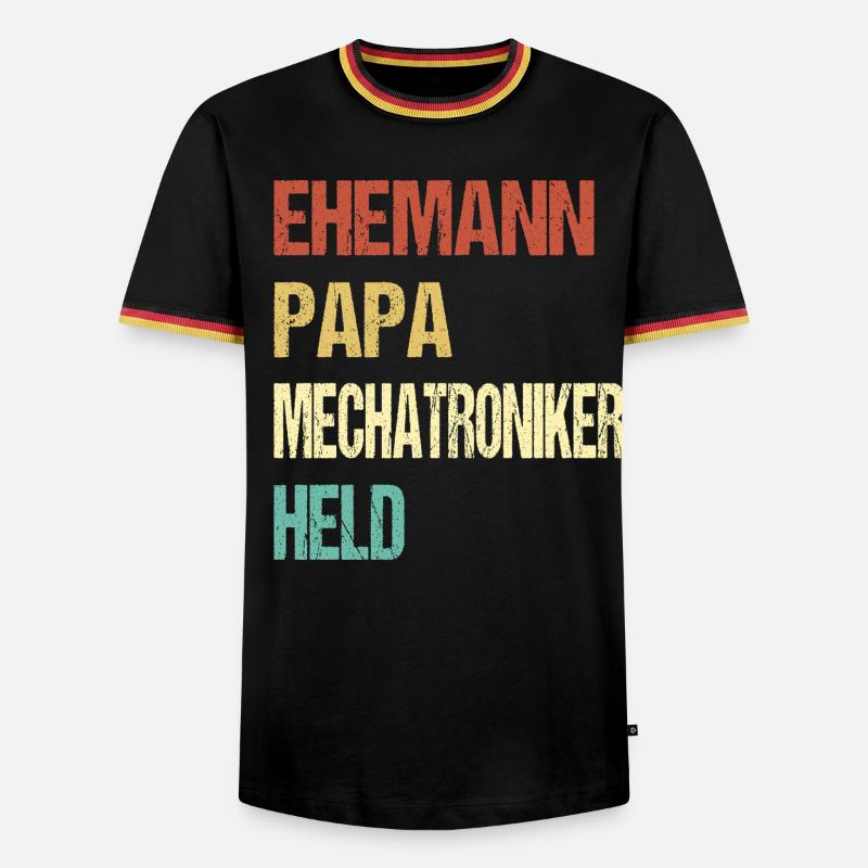 Mechatronics Technician Dad - Men's Ringer Shirt - black/tricolour
