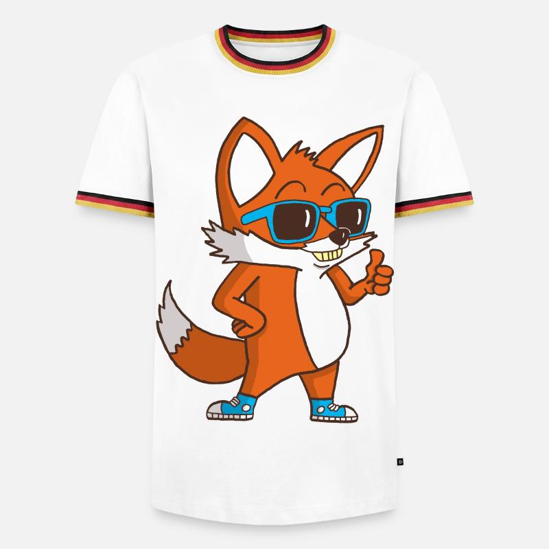 Cool Fox - Men's Ringer Shirt - white/tricolour