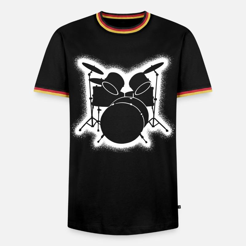 Drums Drummers Drummers - Men's Ringer Shirt - black/tricolour