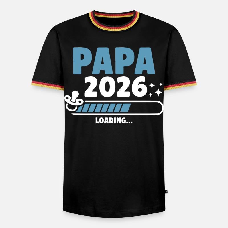 Papa 2026 Loading... - Men's Ringer Shirt - black/tricolour