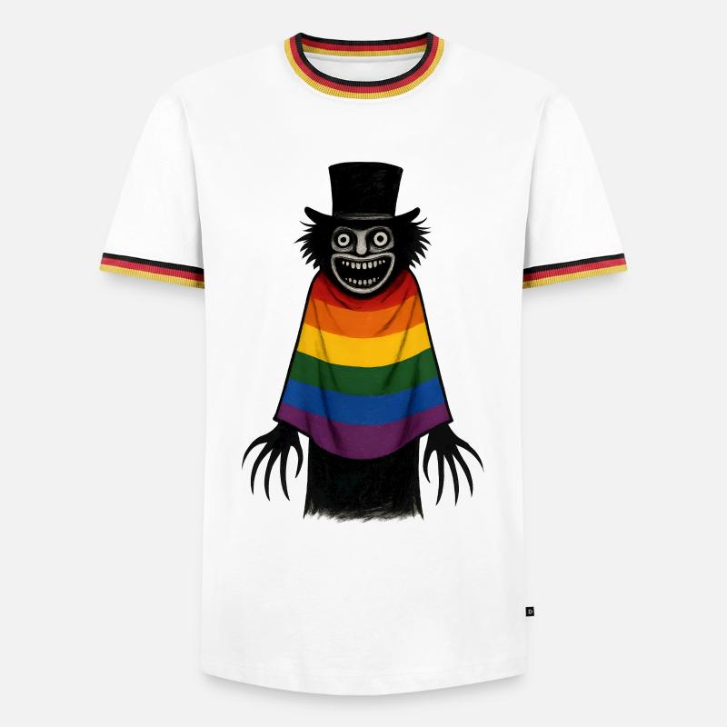 BABASHOOK and Rainbow Cape - Men's Ringer Shirt - white/tricolour