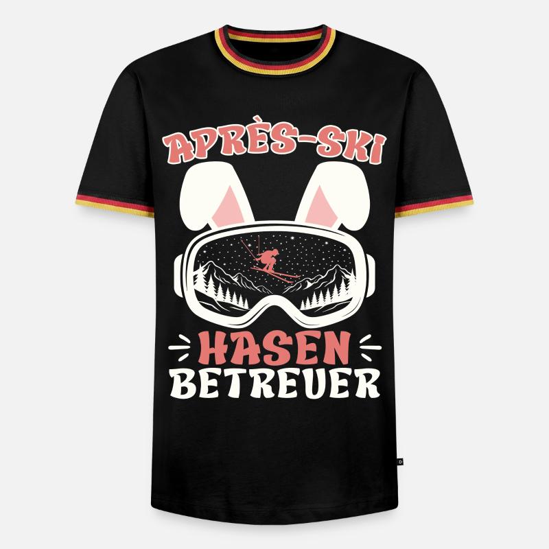 Après-ski RABBIT SUPERVISOR Fun - Men's Ringer Shirt - black/tricolour