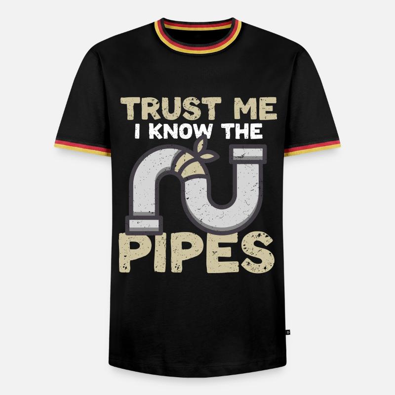 Pipe Layer Pipeline Builder - Men's Ringer Shirt - black/tricolour