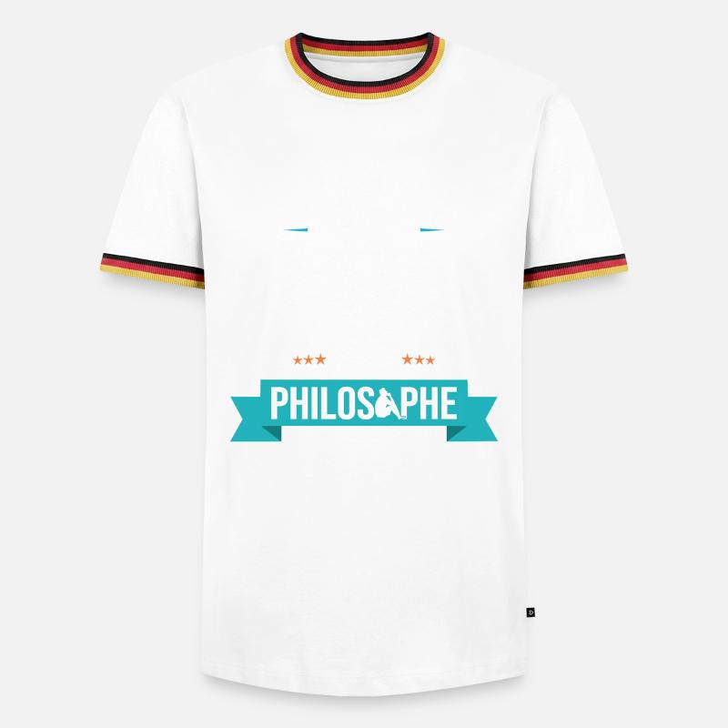 Joker Philosopher Misunderstood Humor - Men's Ringer Shirt - white/tricolour