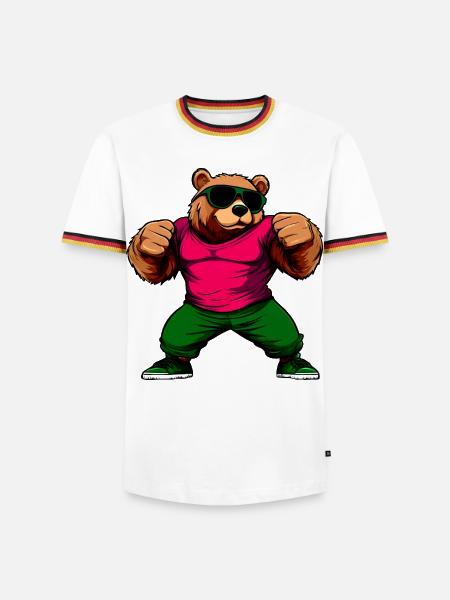 Bears Fitness - Men's Ringer Shirt - white/tricolour