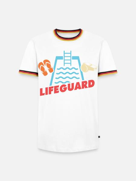Lifeguards Love Lifeguard Swimmers - Men's Ringer Shirt - white/tricolour