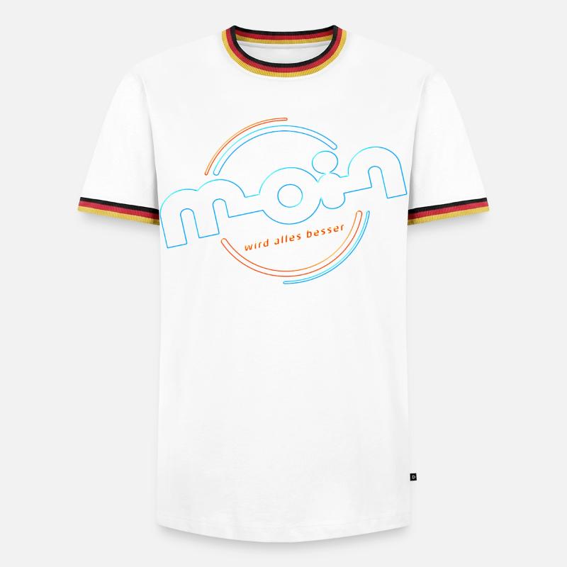 Hello - Men's Ringer Shirt - white/tricolour