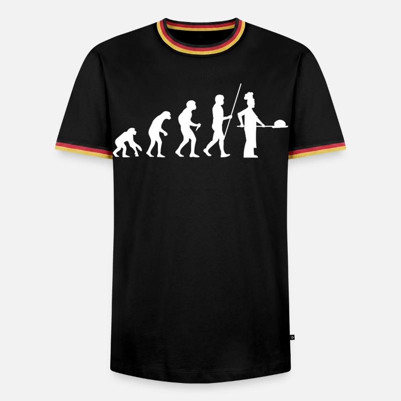 Évolution de Baker - T-shirt contrasté Homme - noir/tricolore