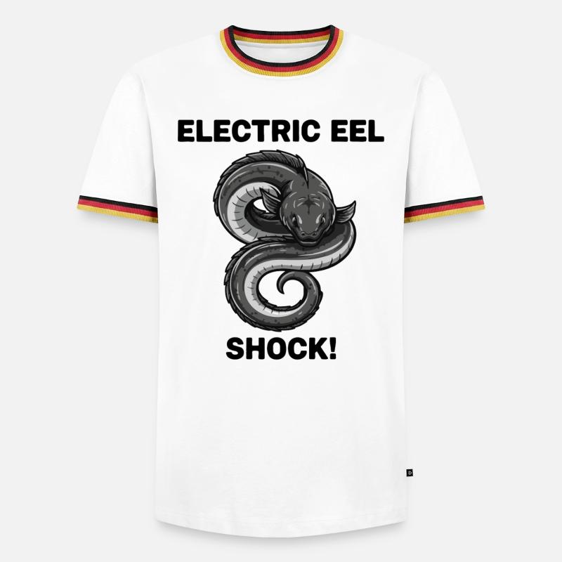 Electric Eel Shock Eel - Men's Ringer Shirt - white/tricolour