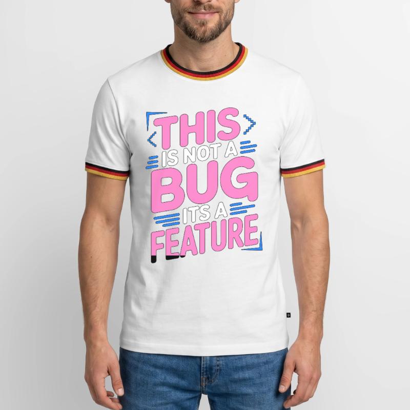 Game Developer This Is Not A Bug Game Programming Männer Kontrast-T-Shirt