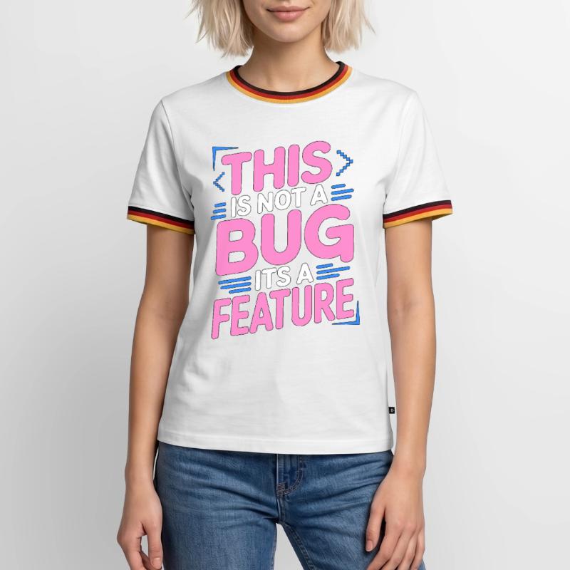 Game Developer This Is Not A Bug Game Programming Männer Kontrast-T-Shirt