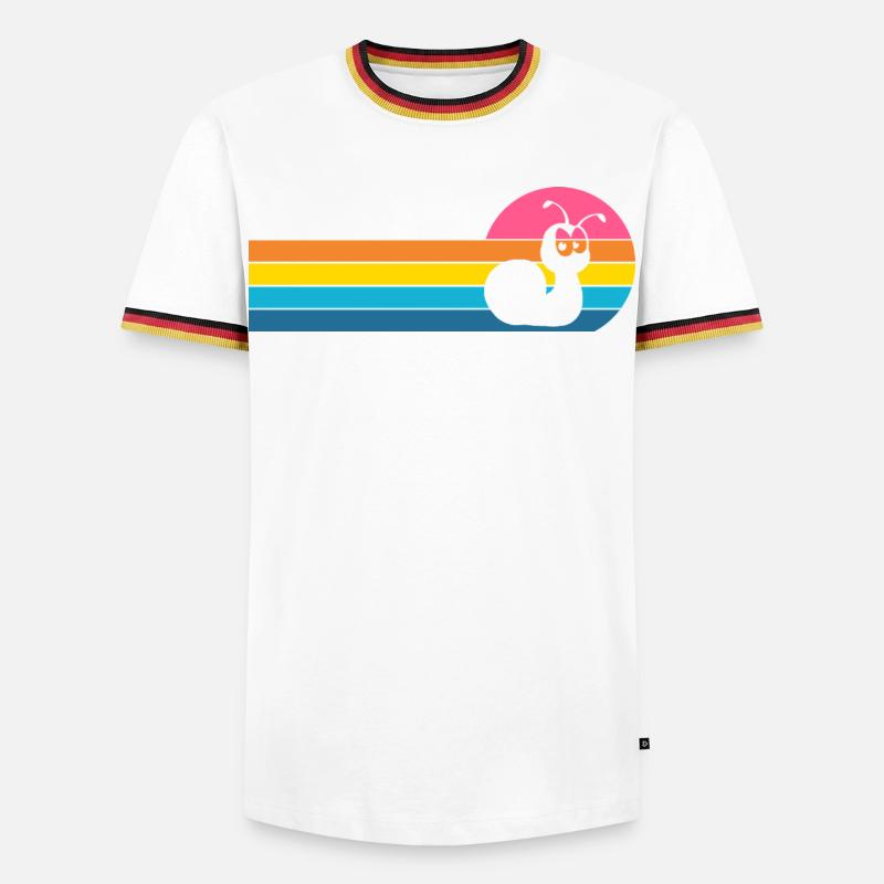 snail - Men's Ringer Shirt - white/tricolour