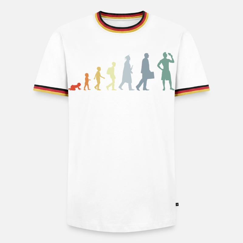 Evolution Cream Lovers - Men's Ringer Shirt - white/tricolour