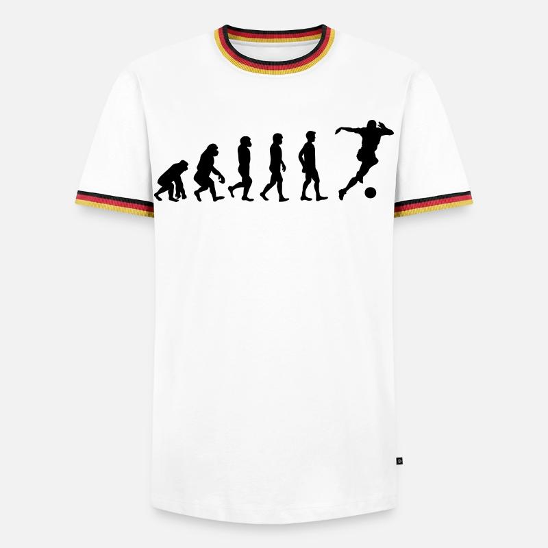 Evolution soccer - T-shirt contrasté Homme - blanc/tricolore