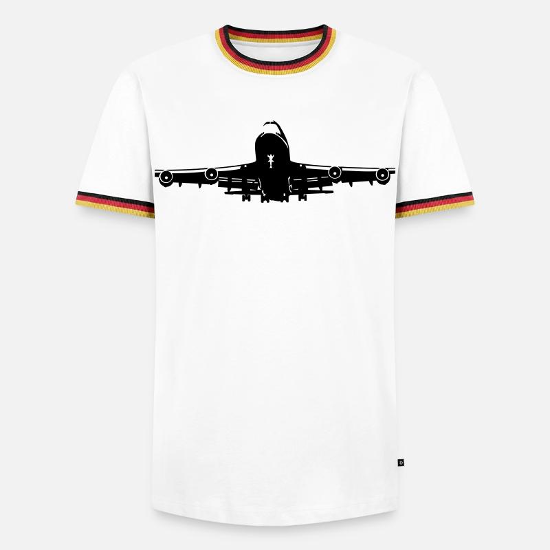 -747 - Men's Ringer Shirt - white/tricolour