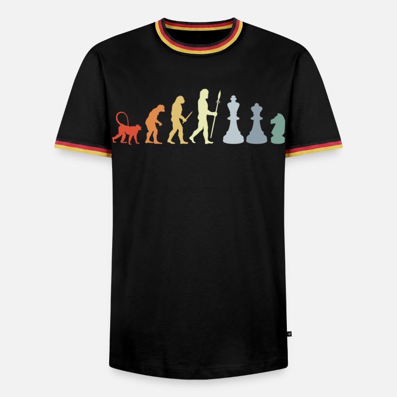 Chess Development - Men's Ringer Shirt - black/tricolour