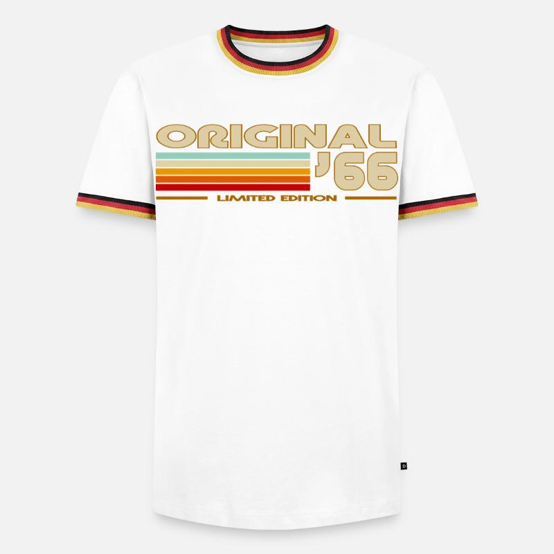 1966 - Men's Ringer Shirt - white/tricolour