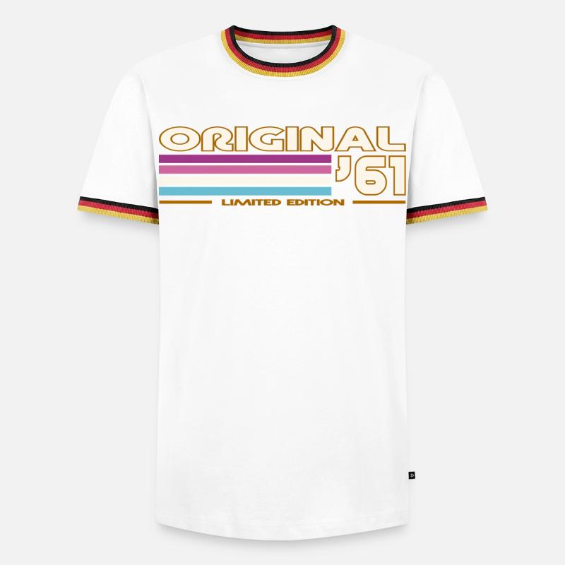 1961 - Men's Ringer Shirt - white/tricolour