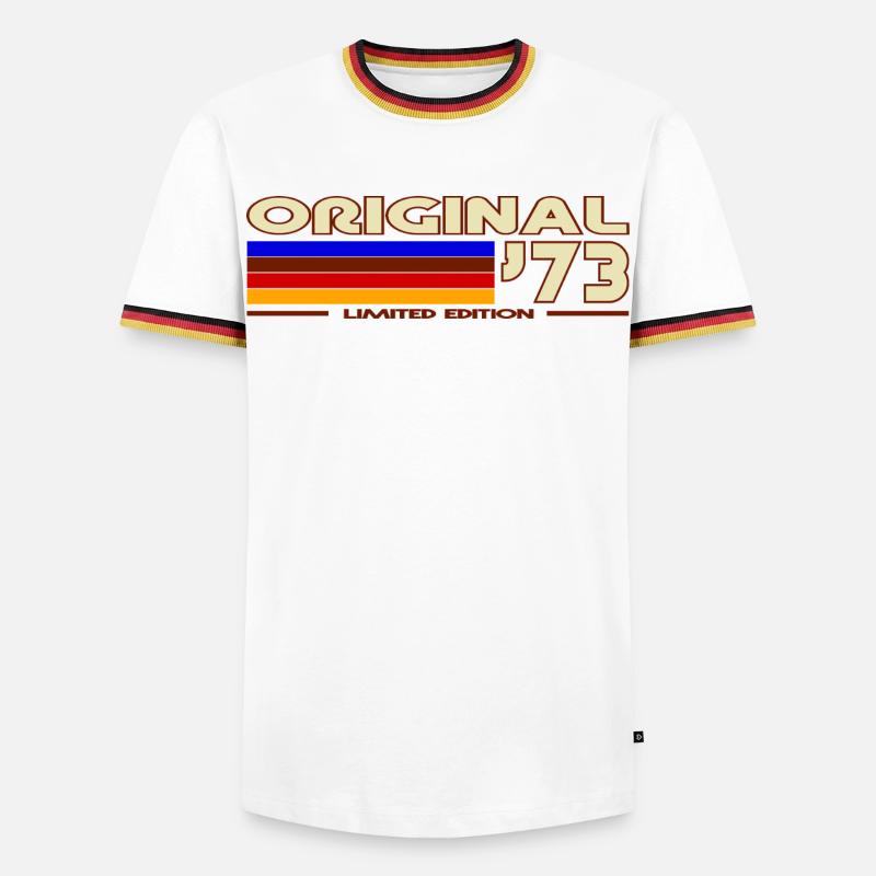1973 - Men's Ringer Shirt - white/tricolour