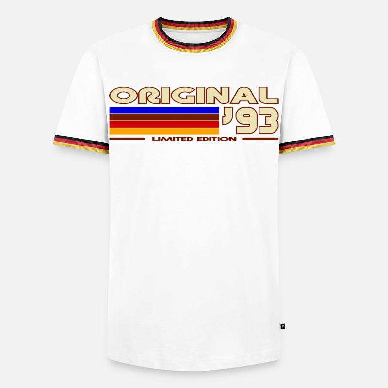 1993 - Men's Ringer Shirt - white/tricolour