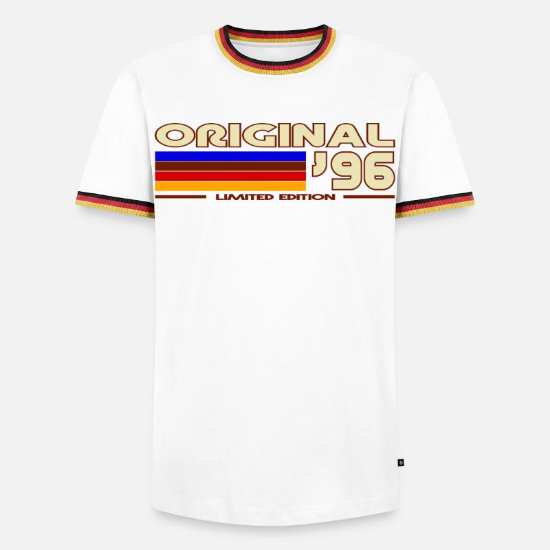 1992 - Men's Ringer Shirt - white/tricolour