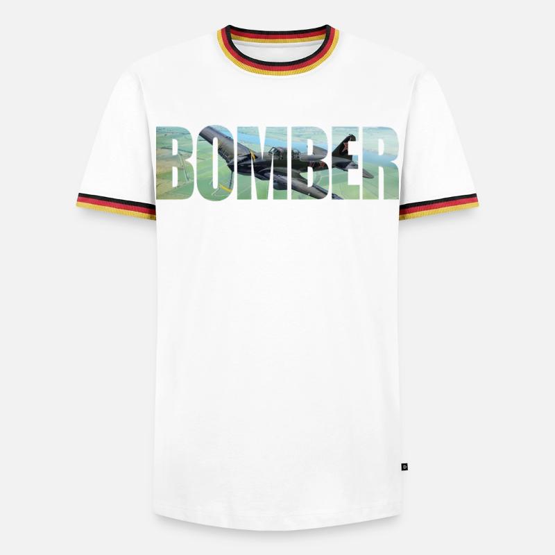 Bomber IL-2 - Men's Ringer Shirt - white/tricolour