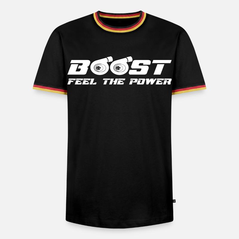 Boost Turbo - Men's Ringer Shirt - black/tricolour