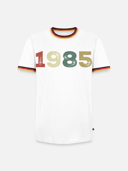 1985 Born in 1985 - Men's Ringer Shirt - white/tricolour