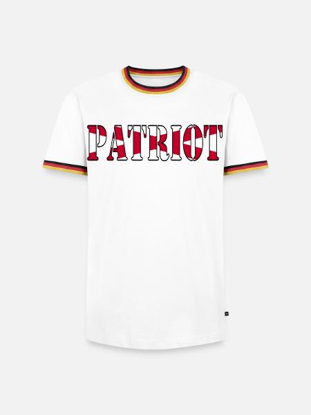 Nordirischer Patriot - Männer Kontrast-T-Shirt - Weiß/Dreifarbig