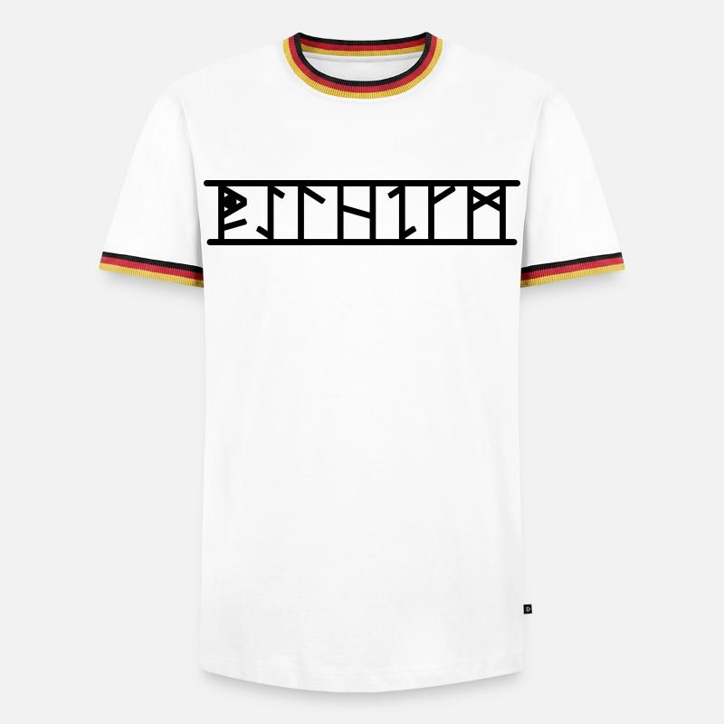 Wilhelm - Men's Ringer Shirt - white/tricolour