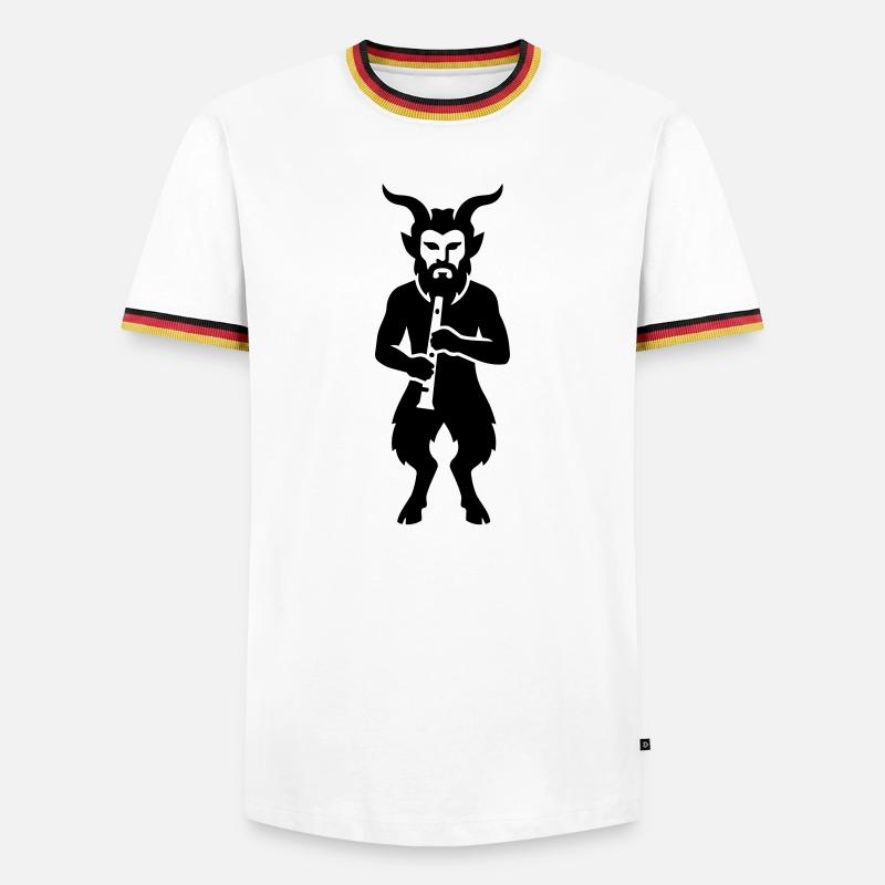 satyr - Men's Ringer Shirt - white/tricolour