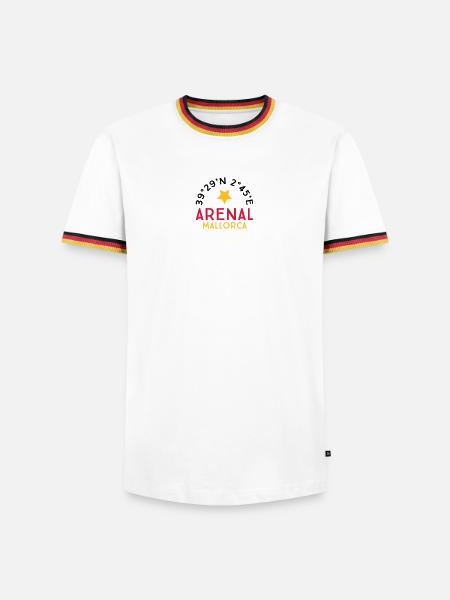 Arenal Mallorca - T-shirt contrasté Homme - blanc/tricolore