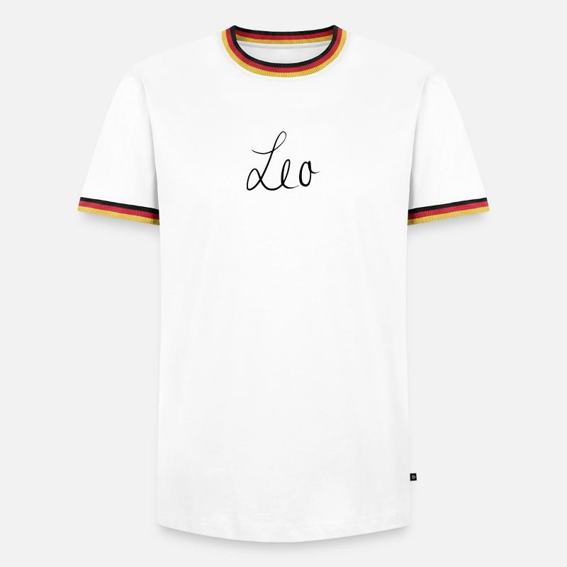 Leo - Men's Ringer Shirt - white/tricolour