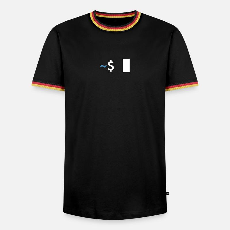 Commande Linux Shell - T-shirt contrasté Homme - noir/tricolore