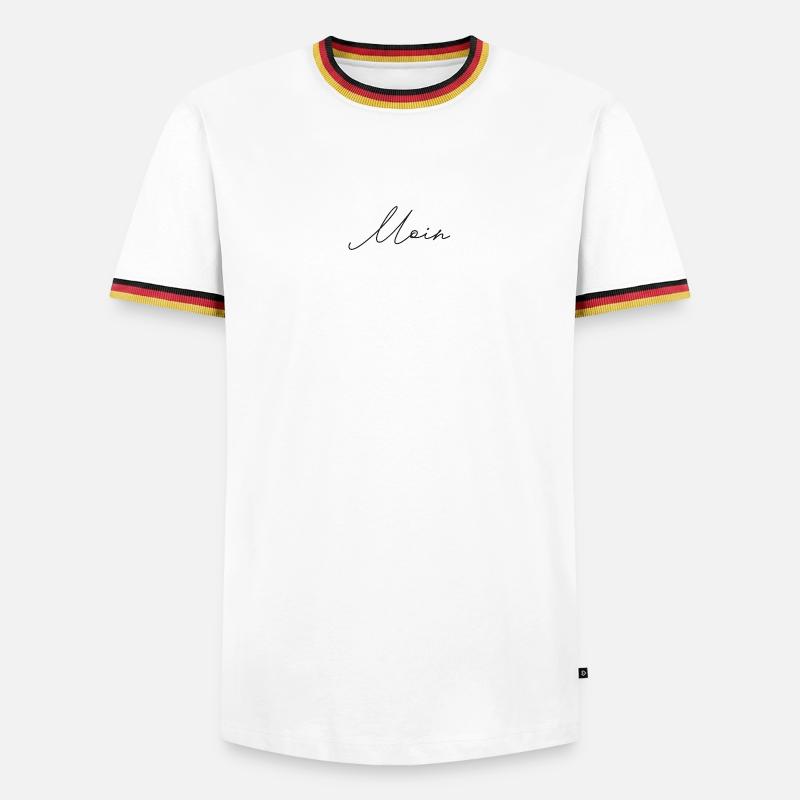 Moin – Black is Back! - Men's Ringer Shirt - white/tricolour