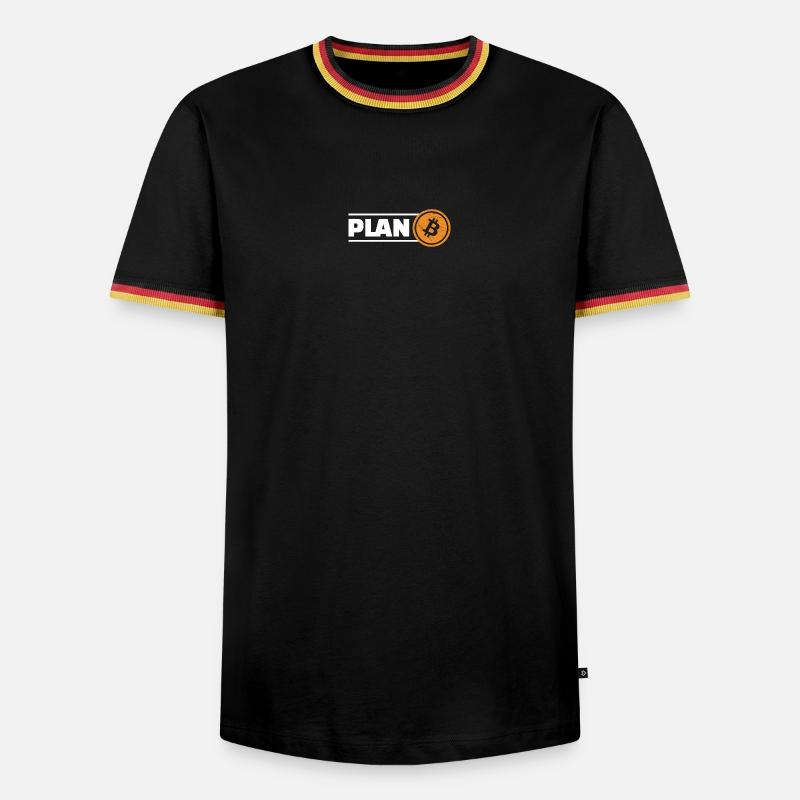 Bitcoin Plan B - Men's Ringer Shirt - black/tricolour