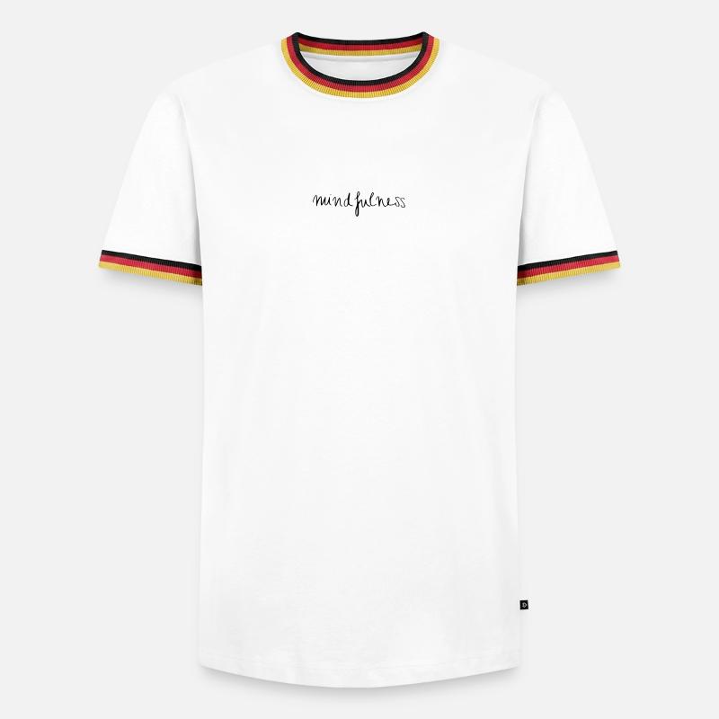 mindfulness - Men's Ringer Shirt - white/tricolour