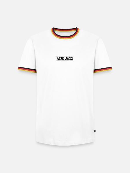 Acid Jazz - Men's Ringer Shirt - white/tricolour