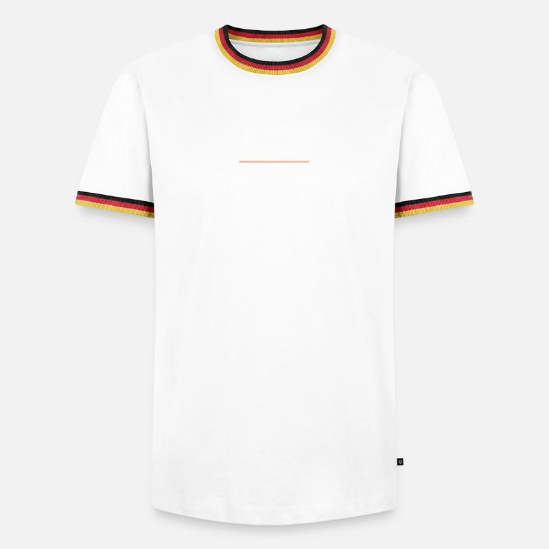 Tree line retro - Men's Ringer Shirt - white/tricolour