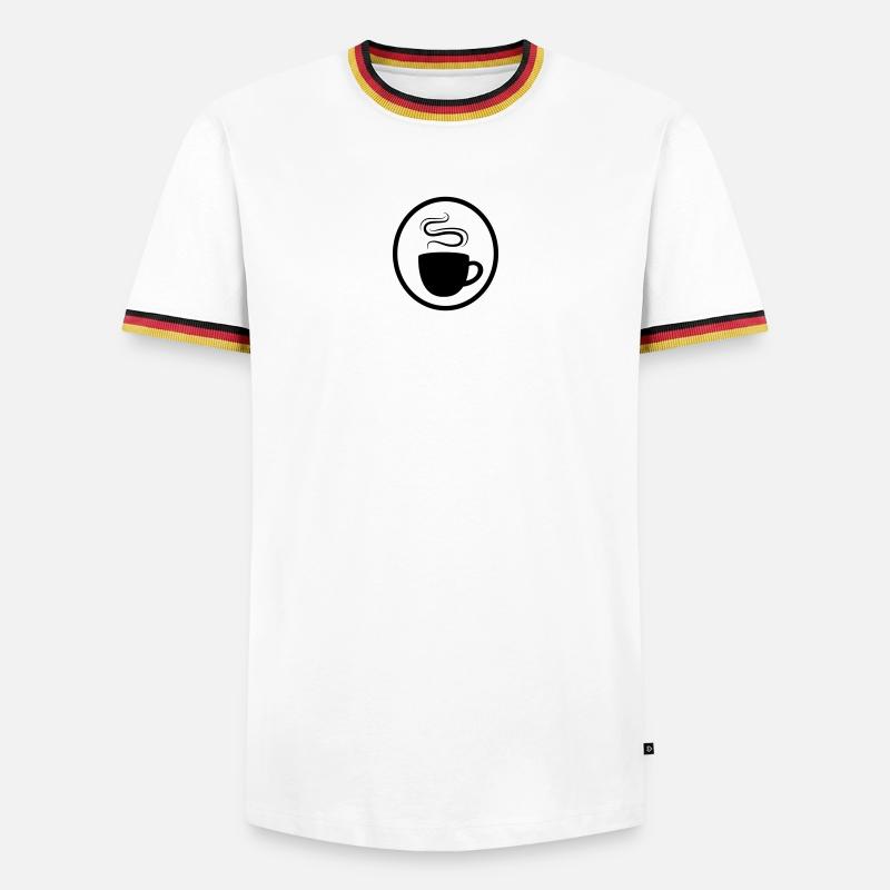 Coffee cup - Men's Ringer Shirt - white/tricolour