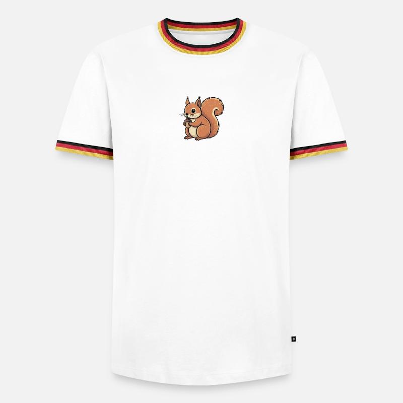 Squirrel - Men's Ringer Shirt - white/tricolour