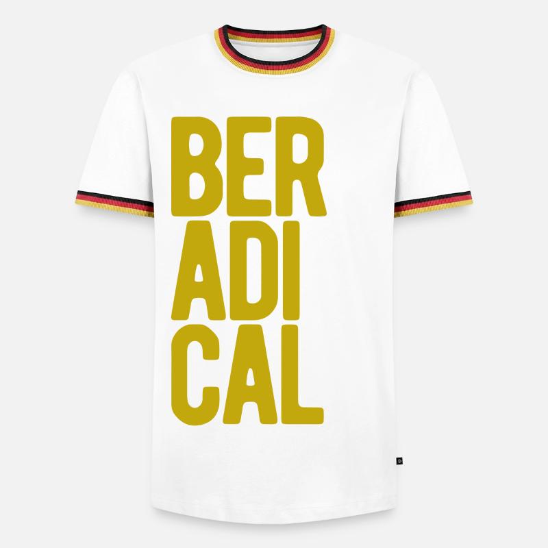 ThinkBick 94 - Männer Kontrast-T-Shirt - Weiß/Dreifarbig