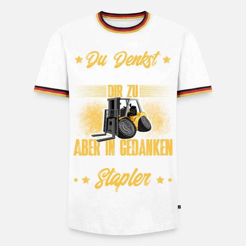 Forklift Forklift Driver - Men's Ringer Shirt - white/tricolour