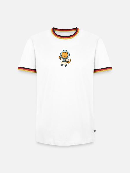 Astrocat - Men's Ringer Shirt - white/tricolour