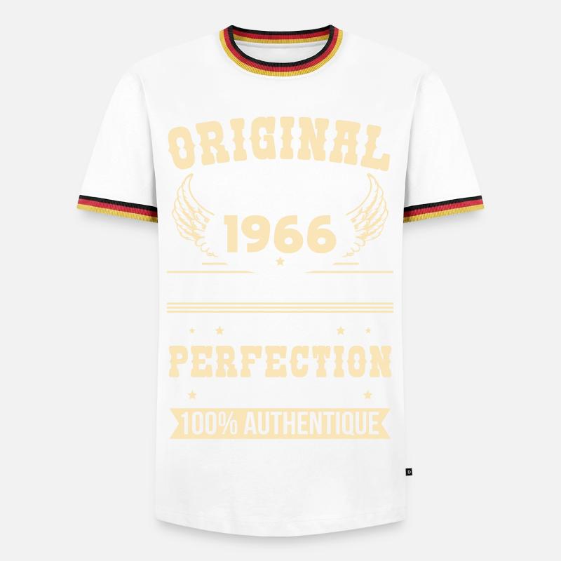 1966 – Unique example – Premium quality - Men's Ringer Shirt - white/tricolour