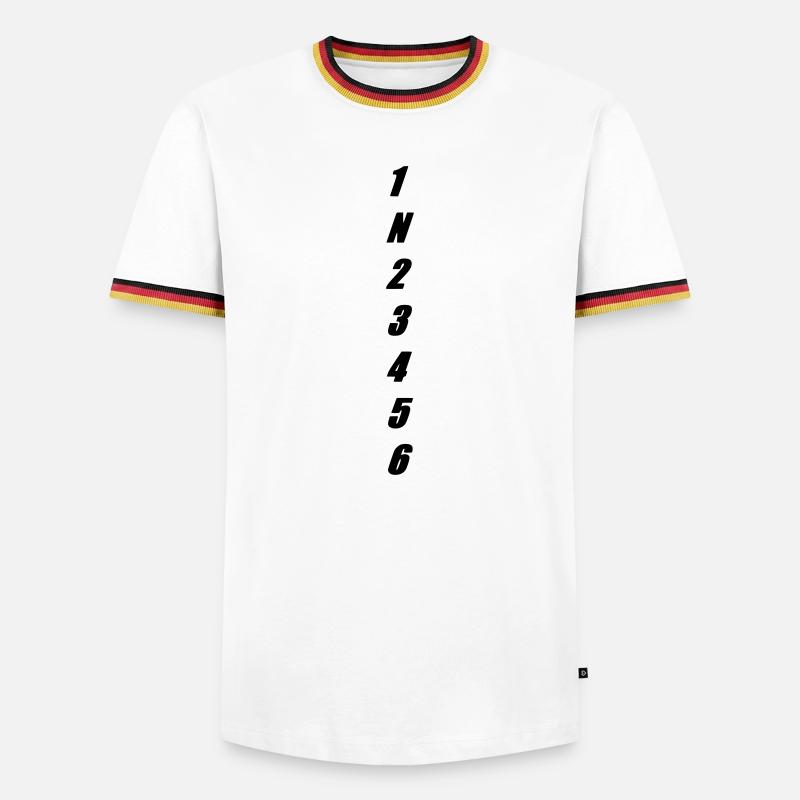 circuit - Men's Ringer Shirt - white/tricolour